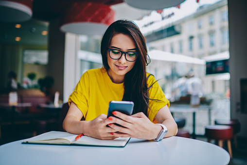 Woman on her phone